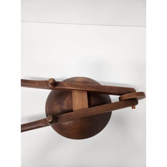 Vintage Wood Wheelbarrow Nut Candy Serving Bowl Garden Decor Potpourri Country - Picture 8 of 10